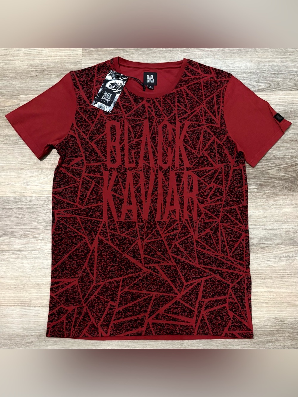 Black Kaviar Paris Size Large Short Sleeve Cotton T Shirt MSRP $56 New with Tags